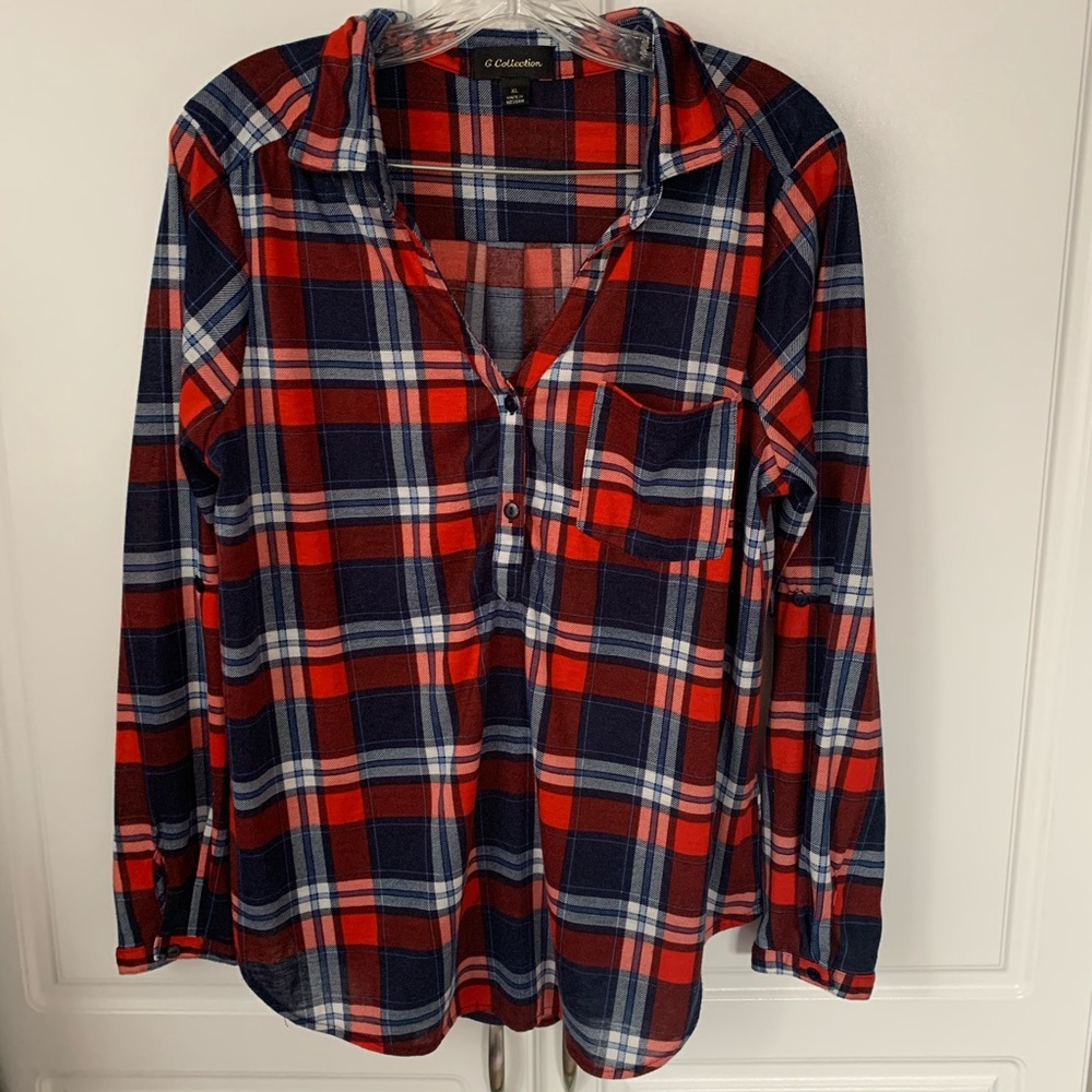Blue and Red Flannel